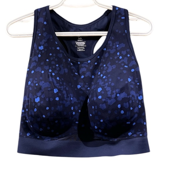 Knix Momenta Racerback Sports Bra , blue XXXXL++ NWOT (42 F-G-H) - Picture 1 of 5